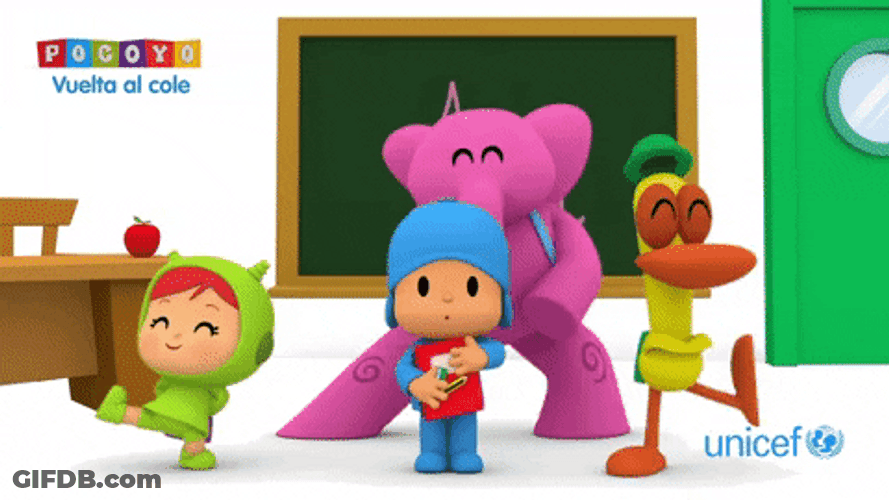 Pocoyo And Friends Jumping Over GIF