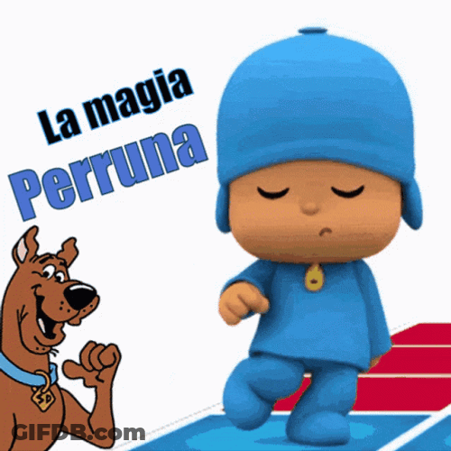 Pocoyo And Scooby Doo La Magia Perruna GIF