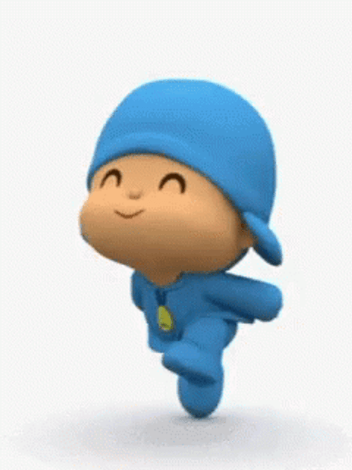 Pocoyo Cute Running GIF