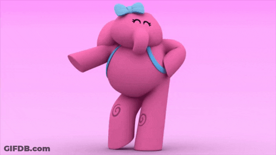 Pocoyo Elly Cute Dance GIF