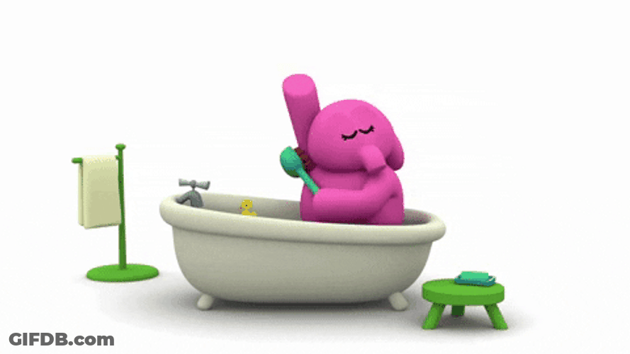 Pocoyo Elly Shower Time GIF