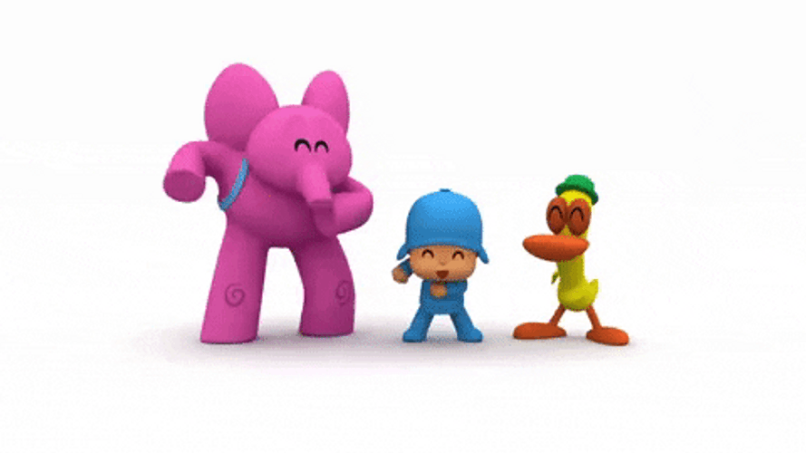 Pocoyo Happy Friends Dance GIF