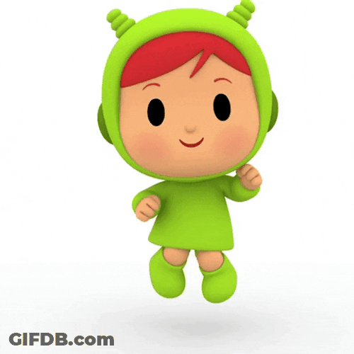 Pocoyo Nina Cheerful Dance GIF