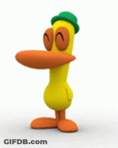 Pocoyo Pato Glide Left And Right GIF