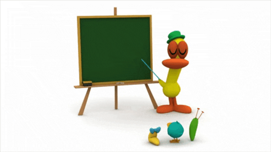 Pocoyo Pato Teaching Time GIF
