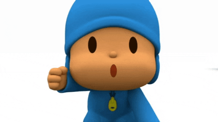 Pocoyo Weird Running Away GIF
