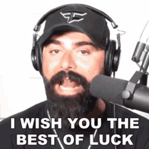 Podcaster Wishing Best Of Luck GIF