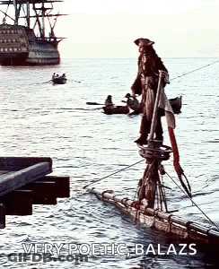 Poetic Balazs Poster Pirate On Boat GIF