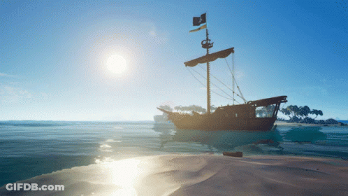Poetic Balazs Poster Pirate On Boat GIF