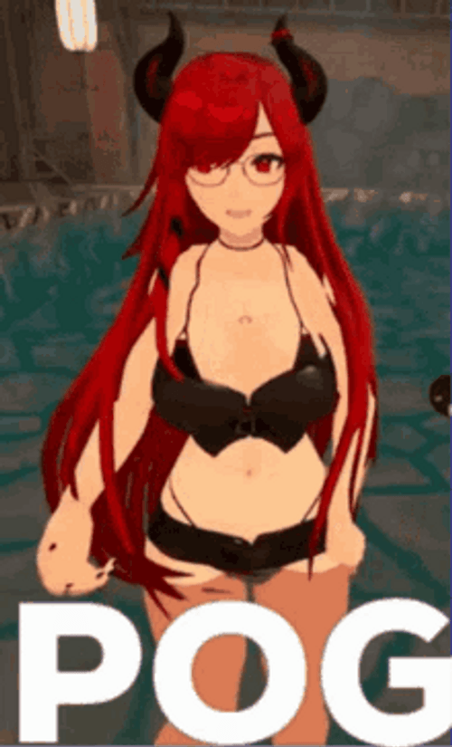 Pog Animated Girl Reaction GIF