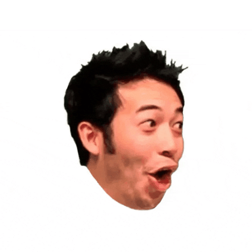 Pog Man Looking Left And Right GIF