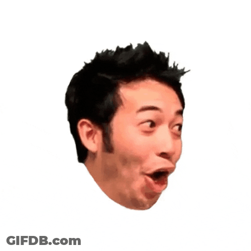 Pog Man' S Face Rotating GIF