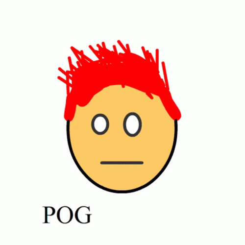 Pog Reaction Red Head Cartoon GIF