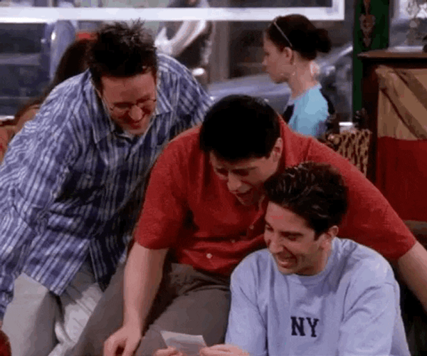 Point And Laugh Friends Joey Tribbiani GIF