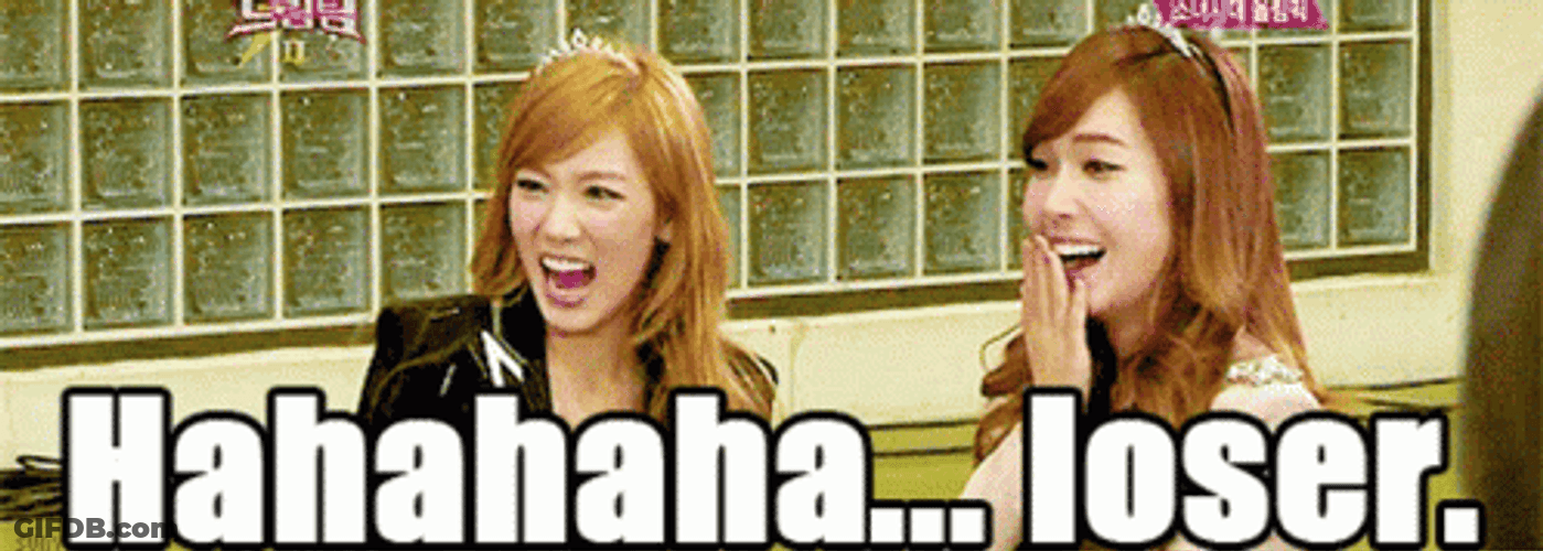 Point And Laugh Korean Taeyeon Loser GIF