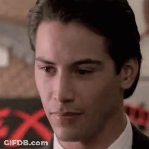 Point Break Keanu Reeves Talking GIF