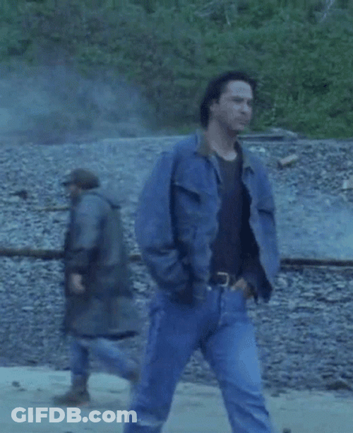 Point Break Keanu Reeves Walking Like A Boss GIF