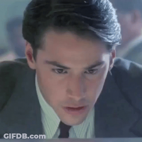Point Break Young Keanu Reeves GIF