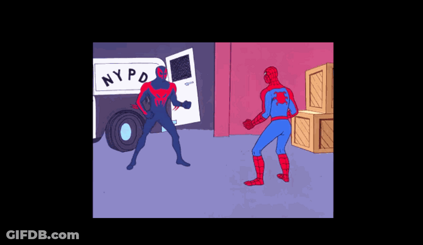 Pointing Animated Spiderman GIF
