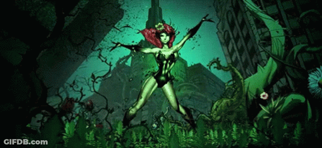 Poison Ivy Green Charm GIF