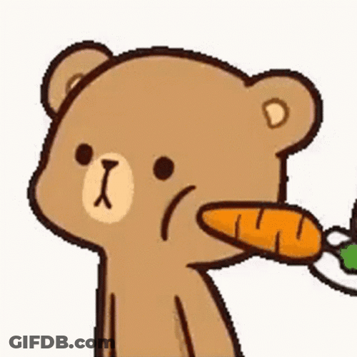 Poke The Bear With Carrot GIF