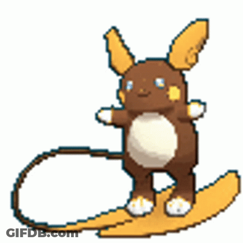 Pokemon Alolan Raichu Hovering GIF