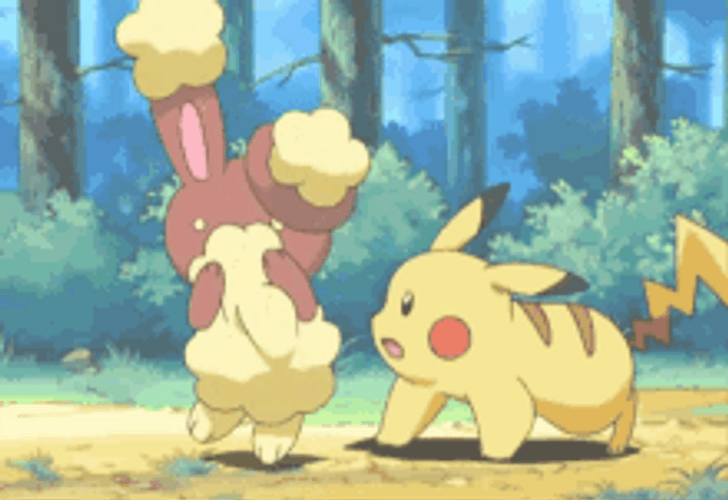 Pokemon Buneary Pikachu Cute Rabbit GIF
