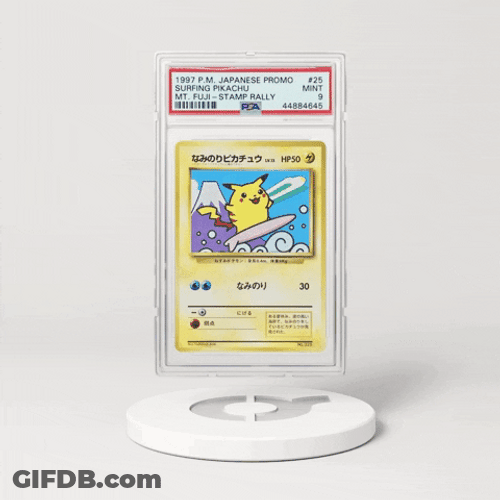 Pokemon Card Surfing Pikachu GIF