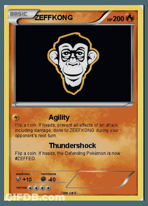 Pokemon Card Zeffkong Agility GIF