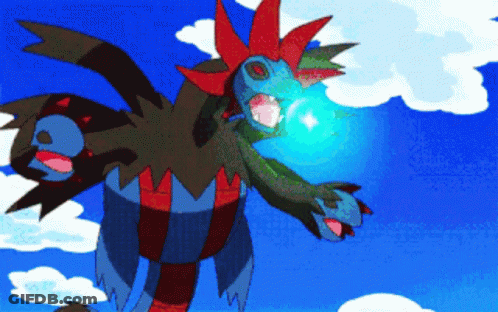 Pokemon Cartoon With Blue Sky GIF