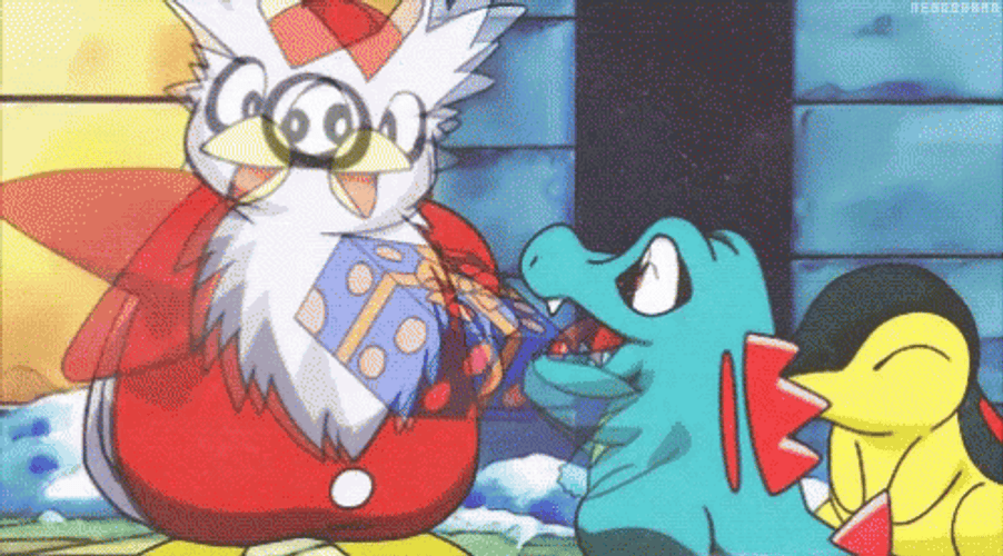Pokemon Christmas Delibird Gift Giving GIF