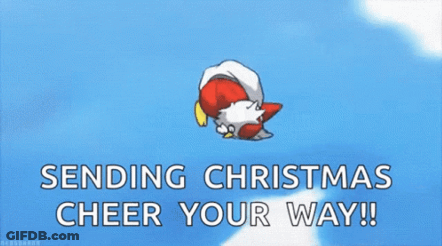 Pokemon Christmas Delibrid Gift Shower GIF