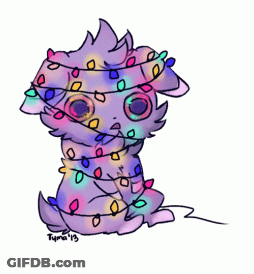Pokemon Christmas Espurr Cute Lights GIF