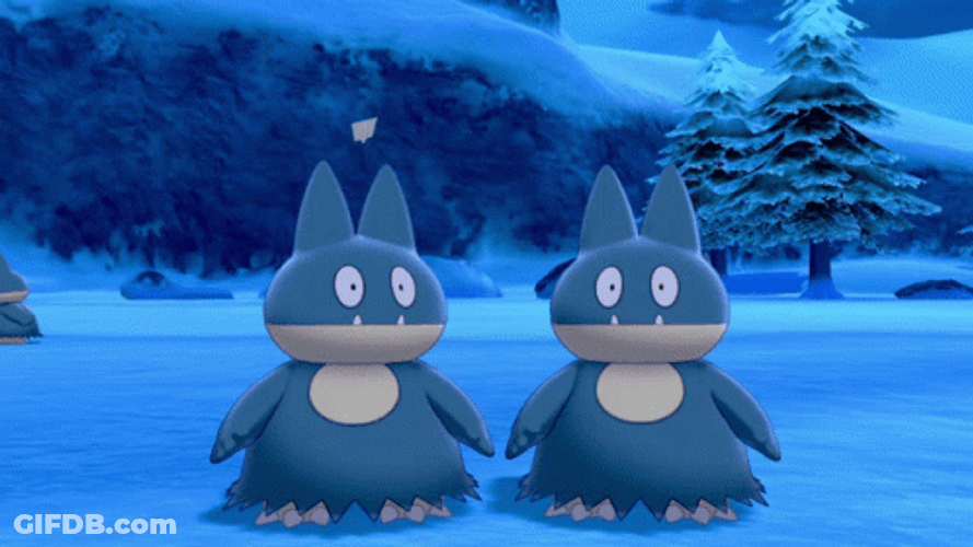 Pokemon Christmas Munchlax Loading Snow GIF