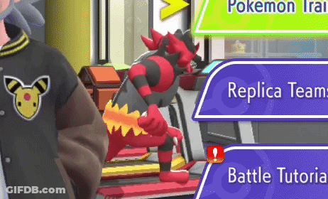 Pokemon Displayed In Video Game Screenshot GIF