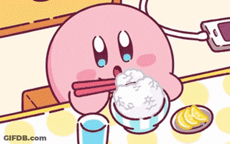 Pokemon Eating Yummy Rice GIF