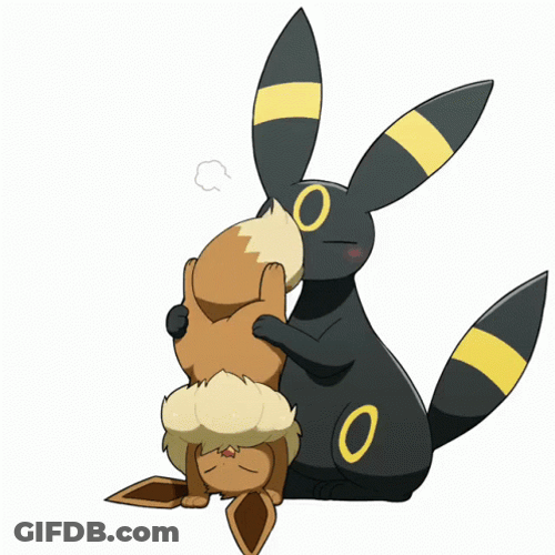 Pokemon Eevee Umbreon Cute GIF