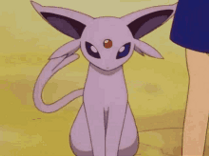 Pokemon Espeon Wags Tail GIF