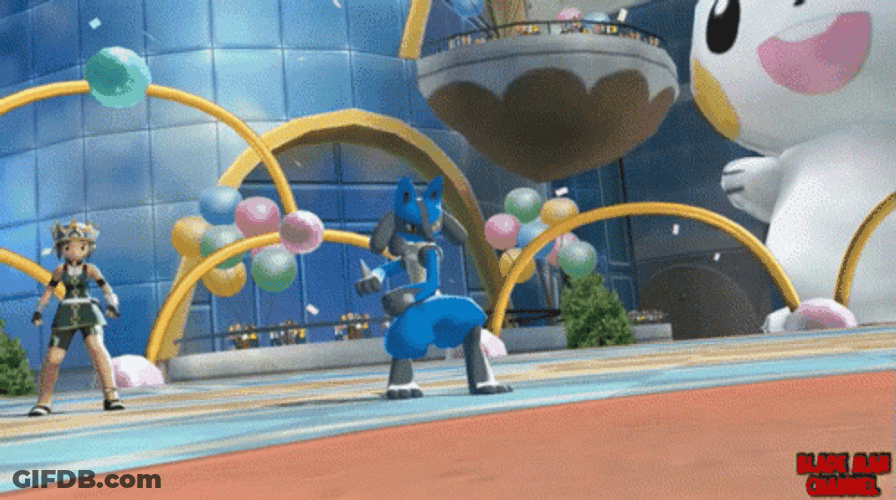 Pokemon Evolution Battle GIF