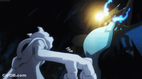 Pokemon Fighting Another Pokemon In Dark Room GIF