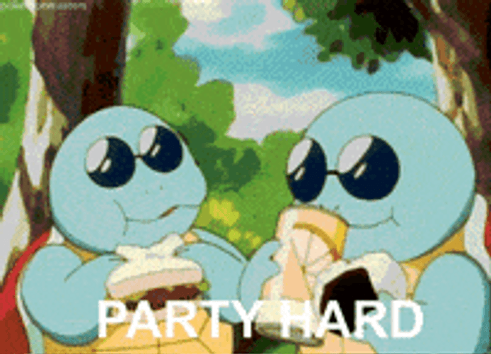Pokemon Funny Anime Cool Squirtle Partly Hard GIF