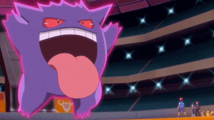 Pokemon Funny Anime Ganger Tongue Out GIF