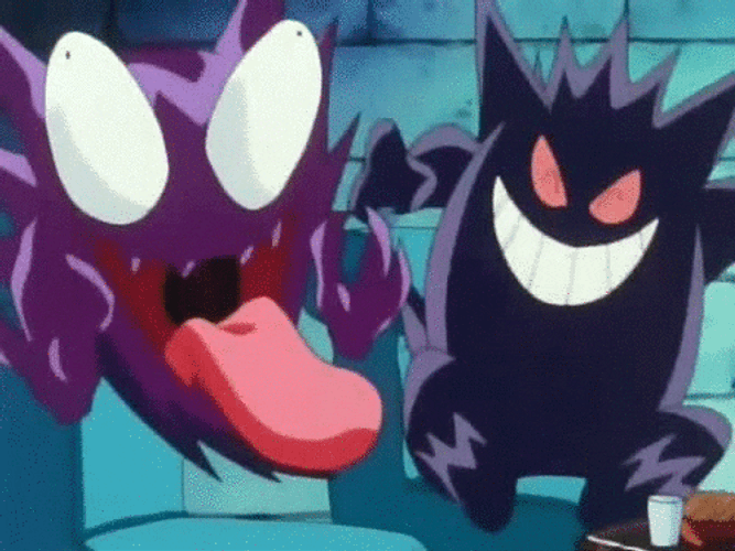 Pokemon Funny Anime Haunter Gengar Laughing GIF