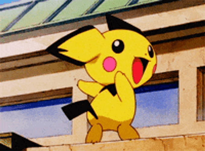 Pokemon Funny Anime Pichu Butt Slap GIF