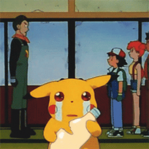 Pokemon Funny Anime Pikachu Crying Sad Eyes GIF