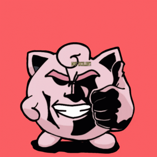 Pokemon Funny Jigglypuff Thumbs Up GIF