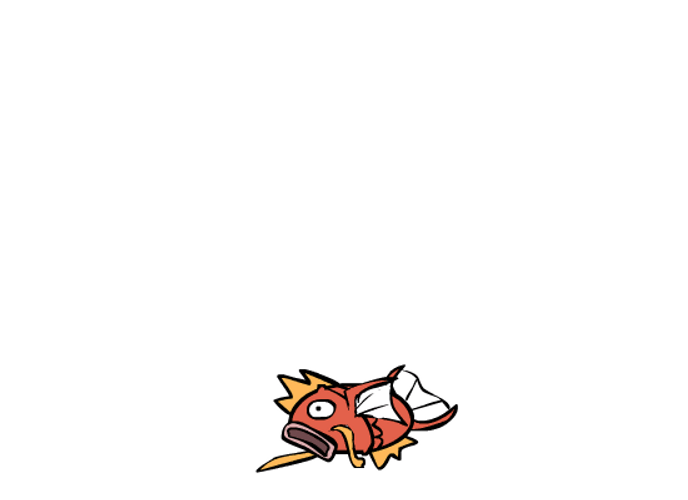 Pokemon Funny Magikarp Dead Gyarados Evolution GIF