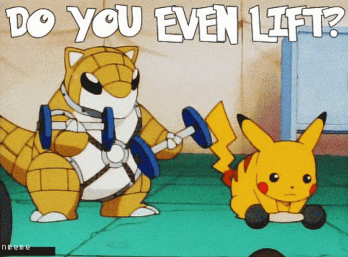 Pokemon Funny Sandshrew Pikachu Do You Lift GIF