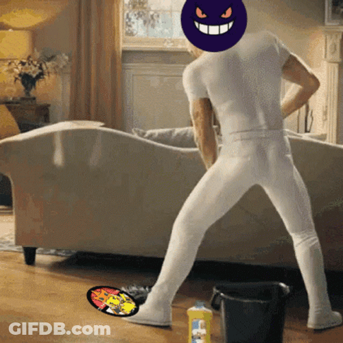 Pokemon Haunter Mr Clean Meme GIF
