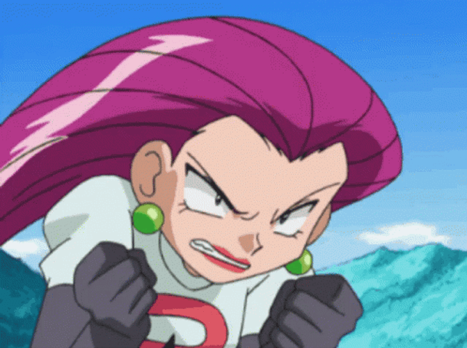 Pokemon Jessie Shake Fist GIF
